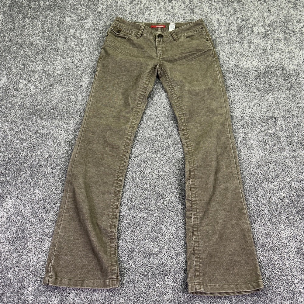 Unionbay Pants Womens 9 Brown Corduroy Bootcut Khakis Casual Pockets Work City